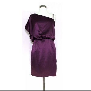 JESSICA SIMPSON Dress One Shoulder Purple Sz 2